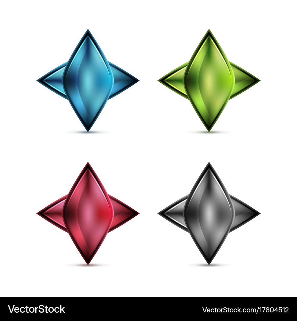 Realistic matte glass abstract icon for message vector image