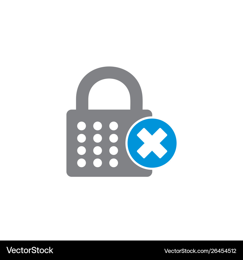 Smart lock icon on background for graphic and web Smart lock icon on background for graphic and web vector image