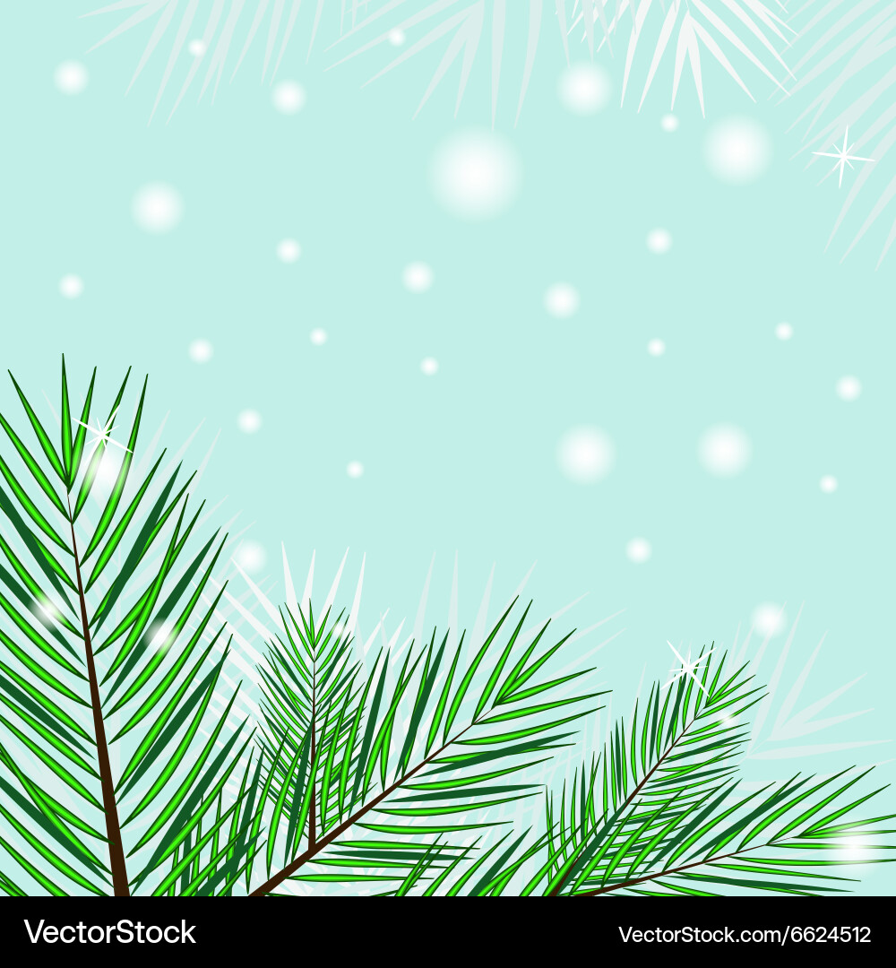 Tree branches background vector image