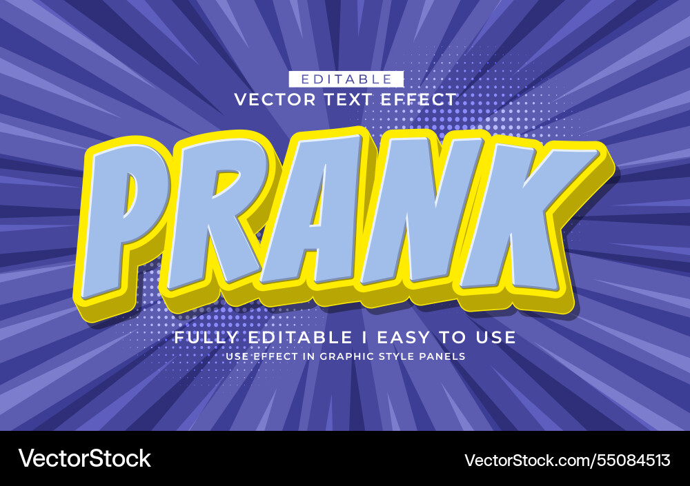 3d editable text effect typography style template 3d editable text effect typography style template vector image
