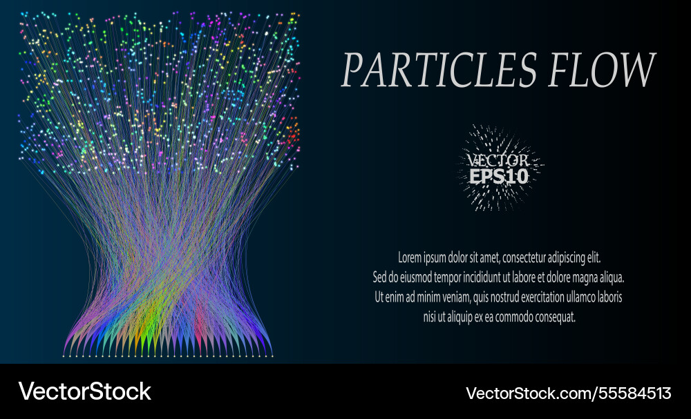 Abstract visualization of neural Abstract visualization of neural vector image