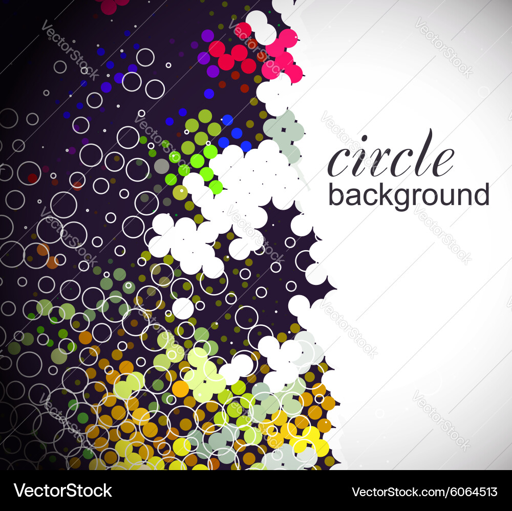 Circle pattern background vector image
