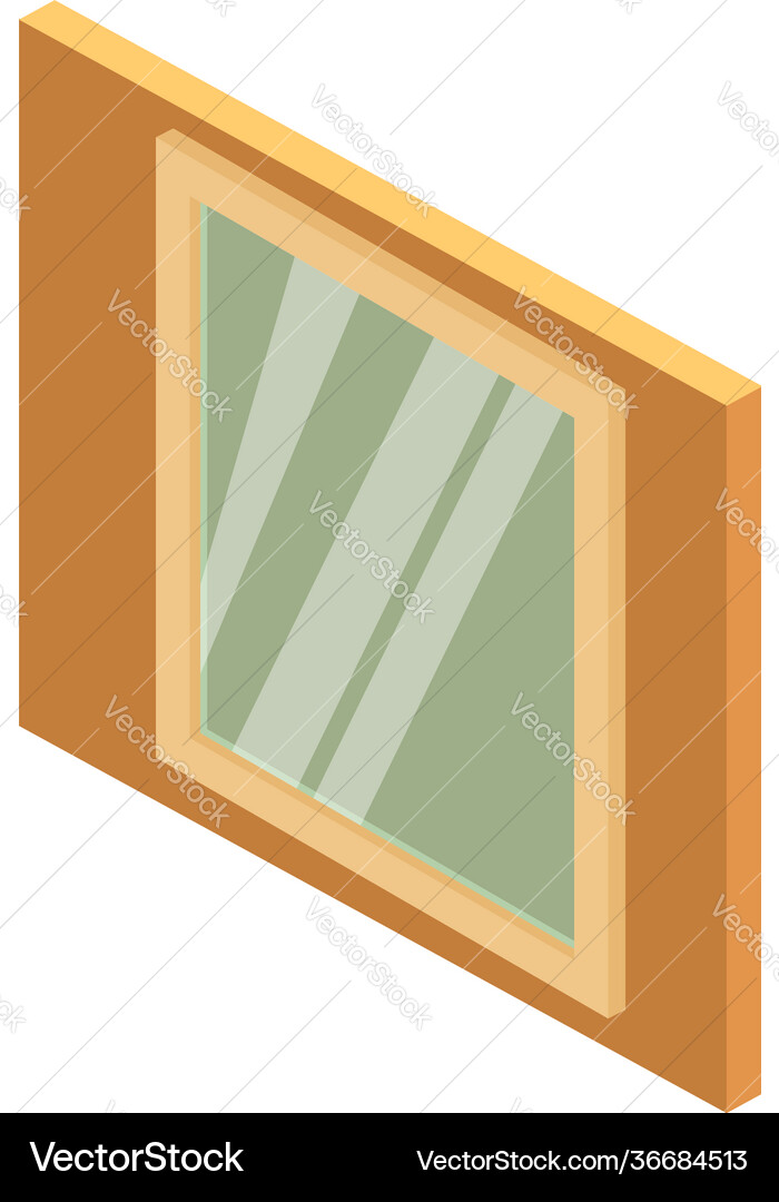 Clean window icon isometric style Clean window icon isometric style vector image