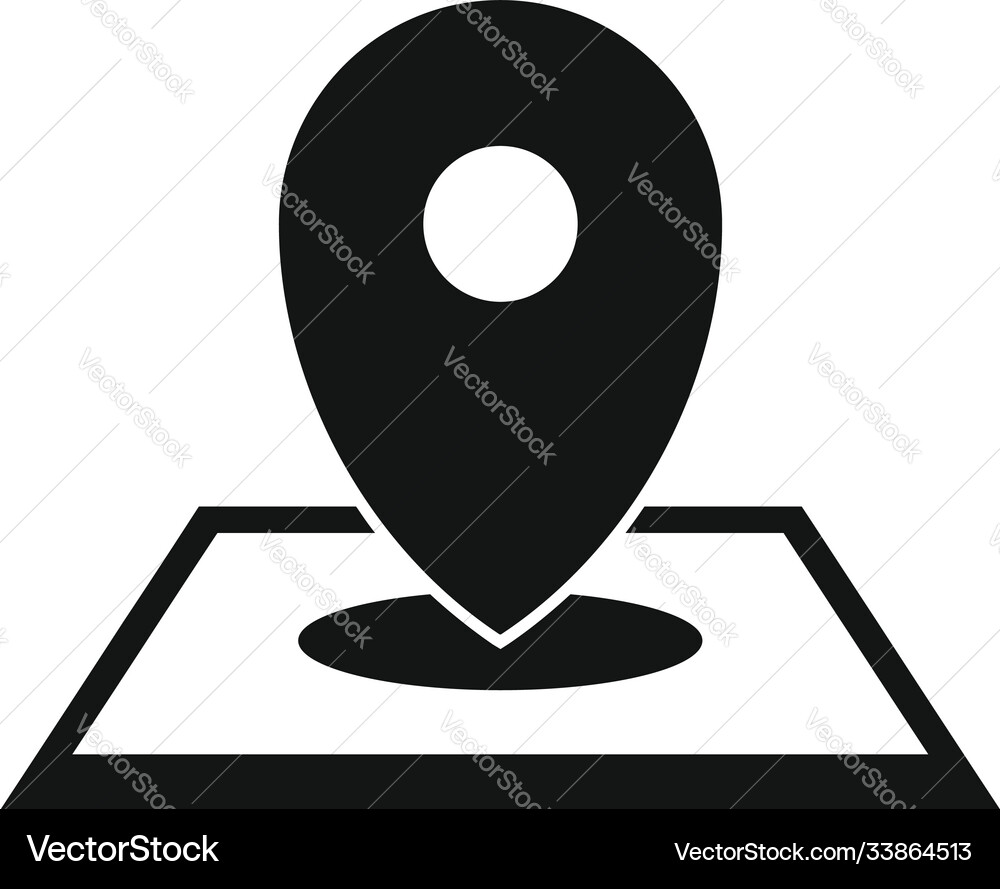 Discovery gps pin map icon simple style Discovery gps pin map icon simple style Vector Image