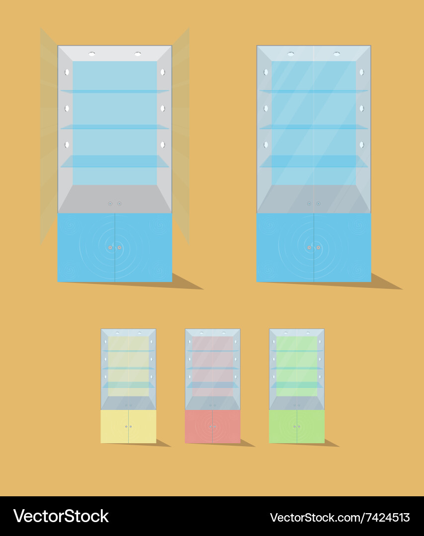 Display case Vector Image