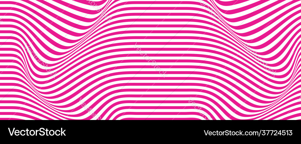 Distorted wavy pink lines pattern with flowing Distorted wavy pink lines pattern with flowing vector image