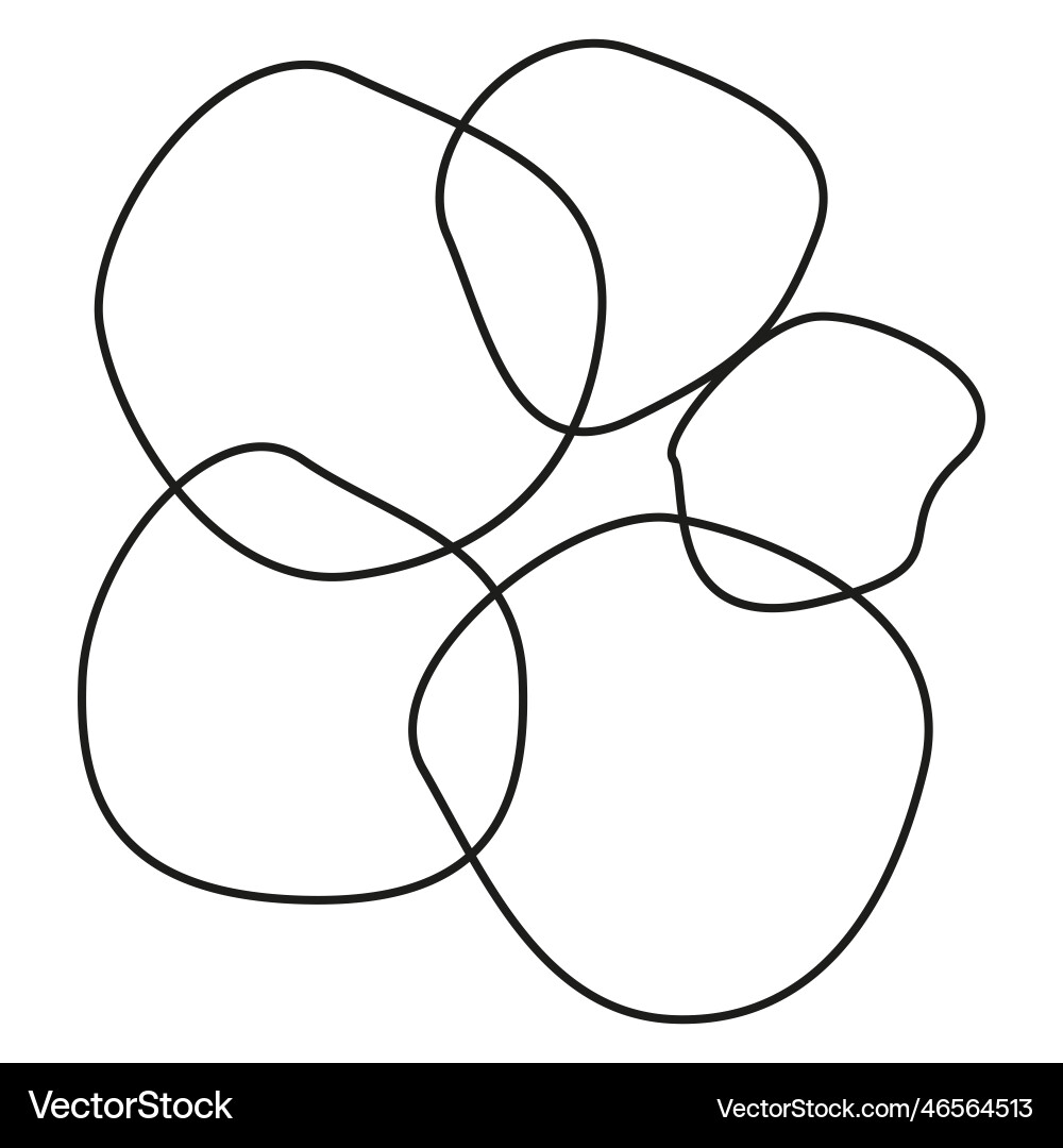 Doodle icon with random overlapping design Doodle icon with random overlapping design vector image