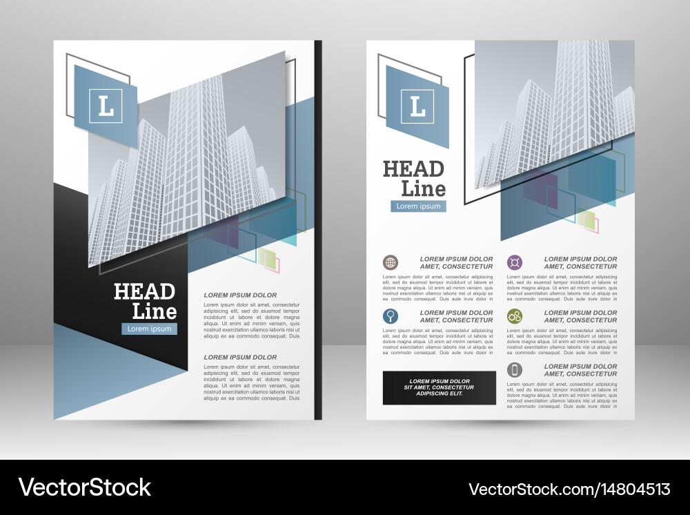 Flyer Layout Template vector image