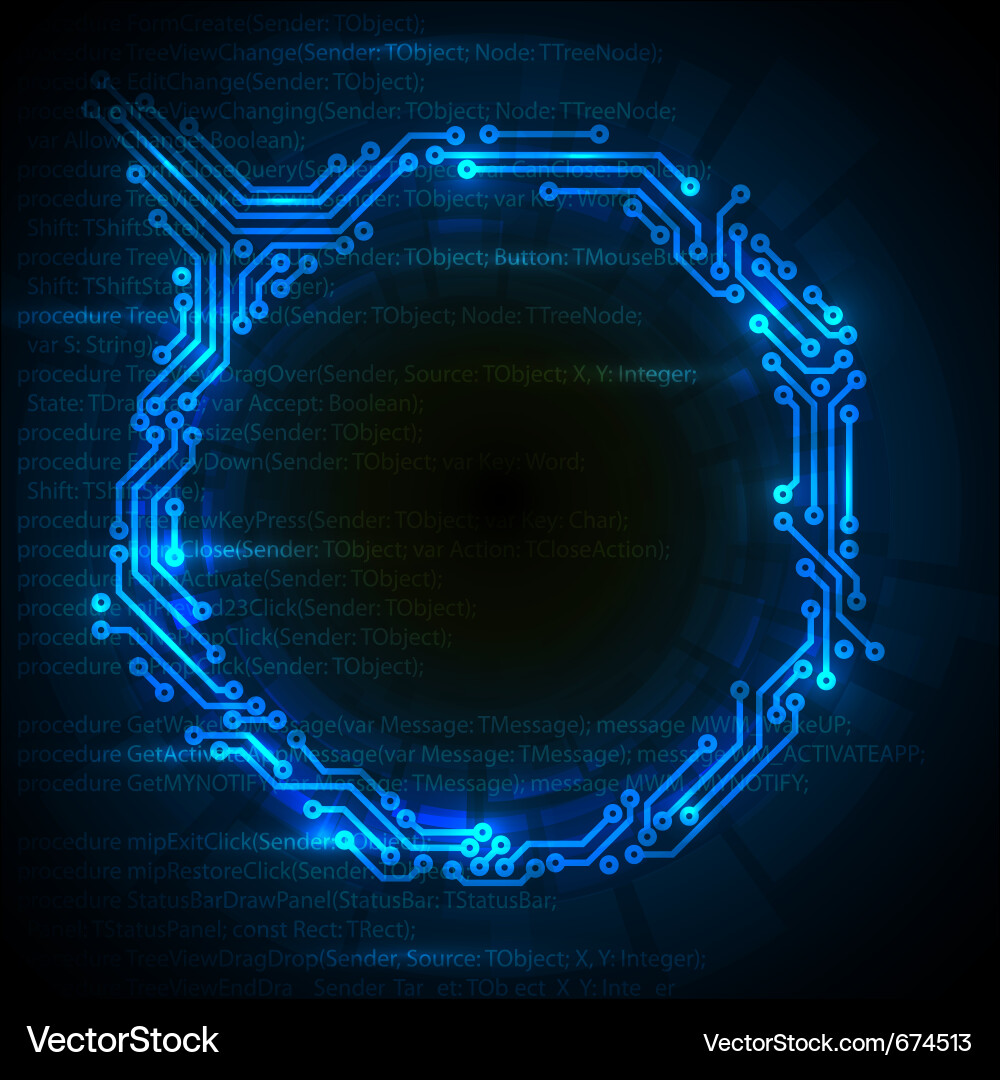 Futuristic Tech Background Vector Image