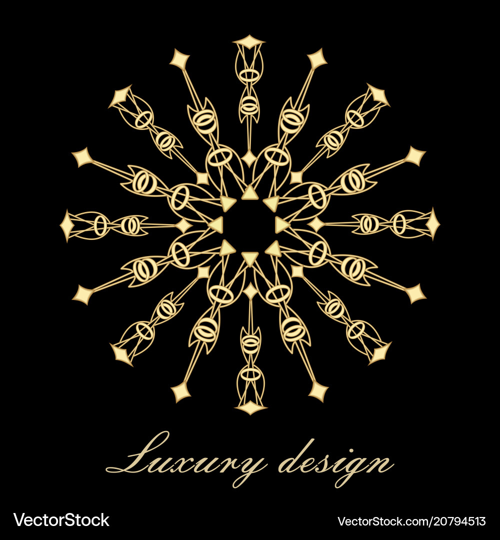 Golden element for design template 3d Golden element for design template 3d vector image