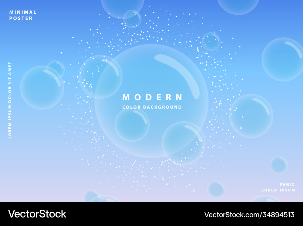 Gradient background modern with colorful style vector image