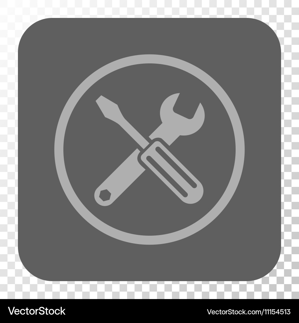 Options rounded square button vector image