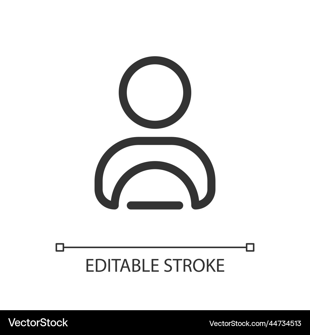Professional driver pixel perfect linear ui icon Professional driver pixel perfect linear ui icon Vector Image
