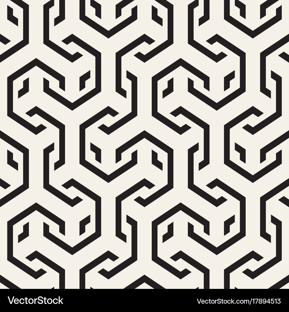 Seamless interlacing lines pattern Vector Image