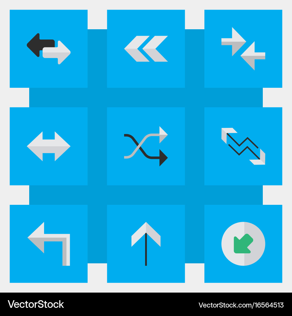 Set of simple indicator icons vector image