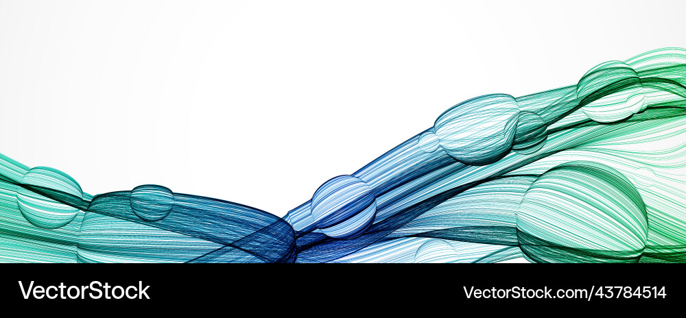 Abstract background of a color wave vector image