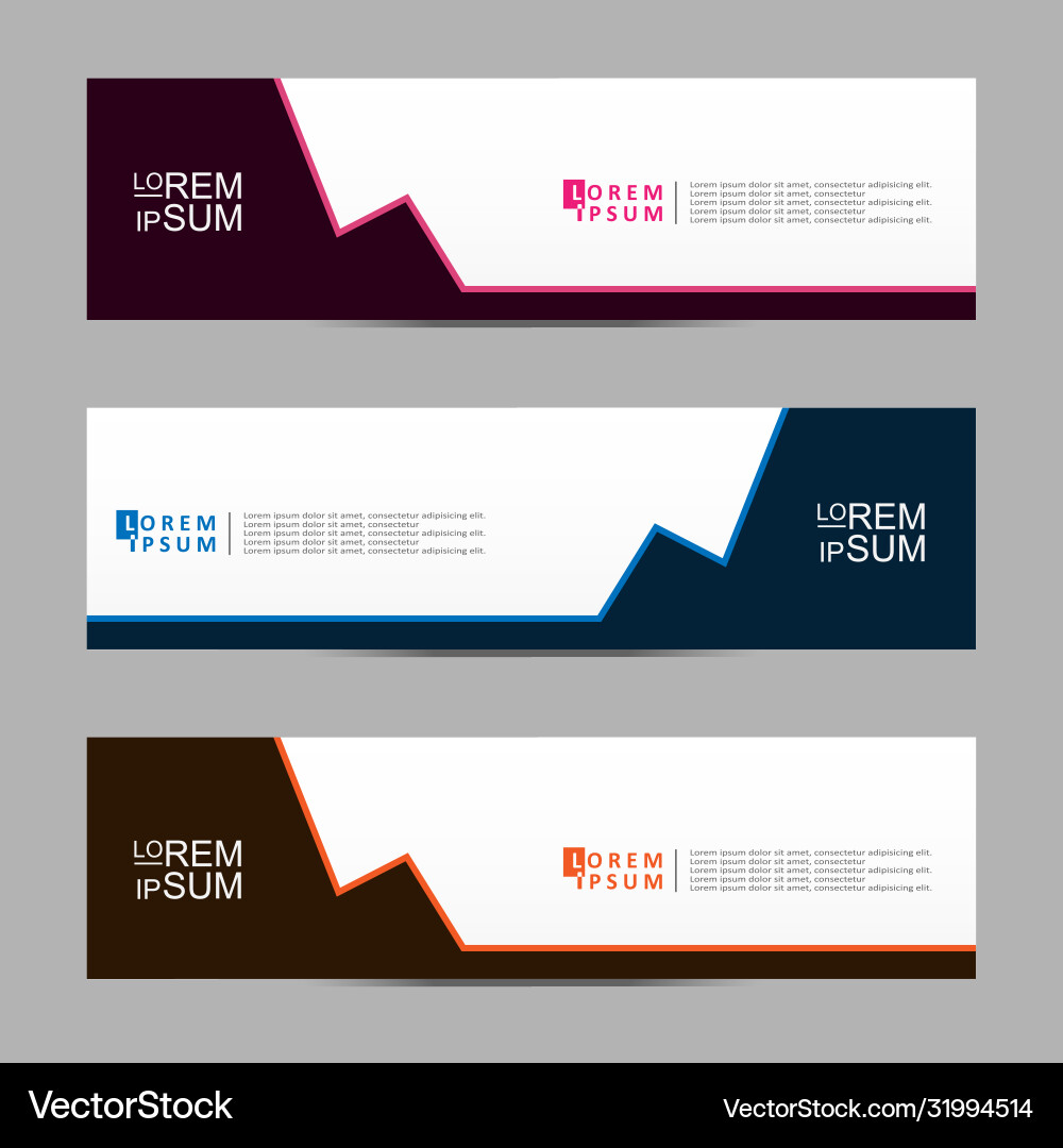 Abstract design banner web template Vector Image