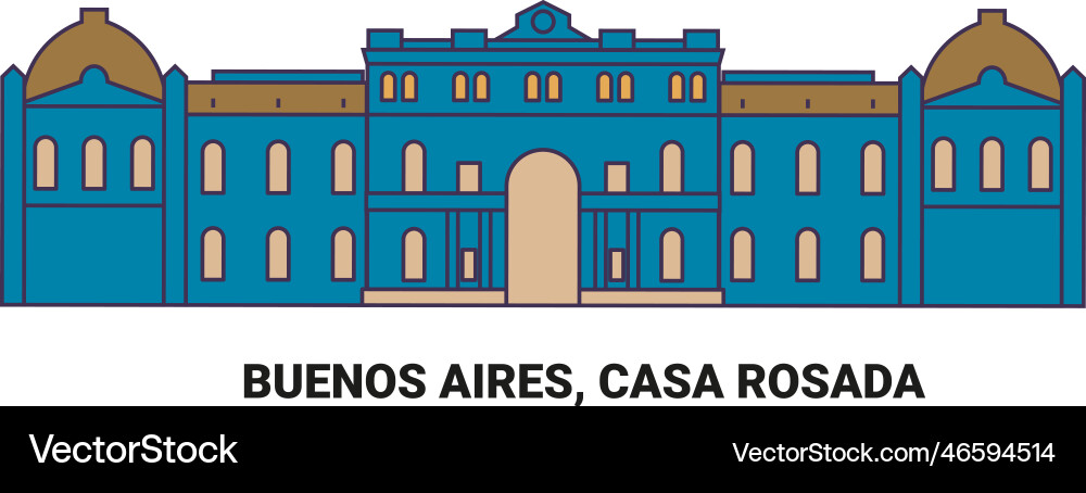 Argentinien buenos aires casa rosada reisen Argentinien buenos aires casa rosada reisen vektorbild
