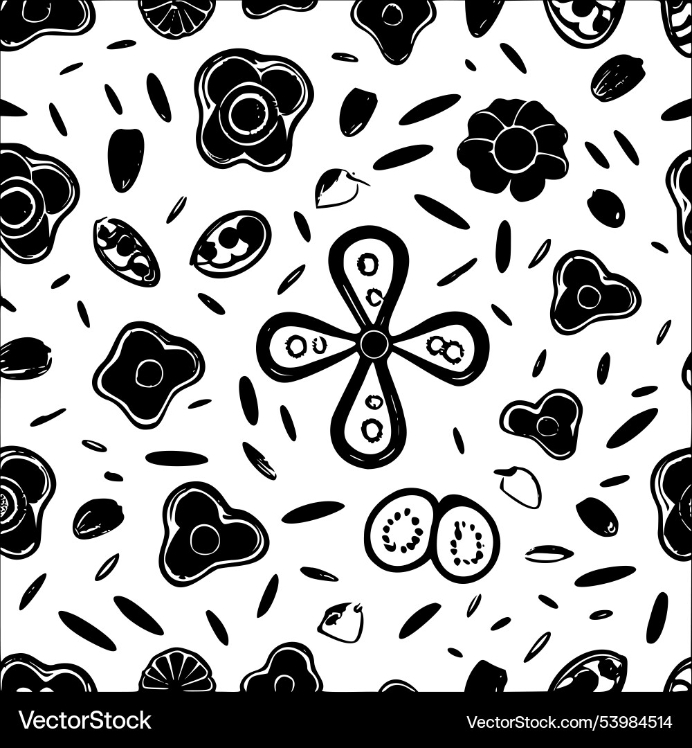 Bread abstract pattern seamless Vector Image
