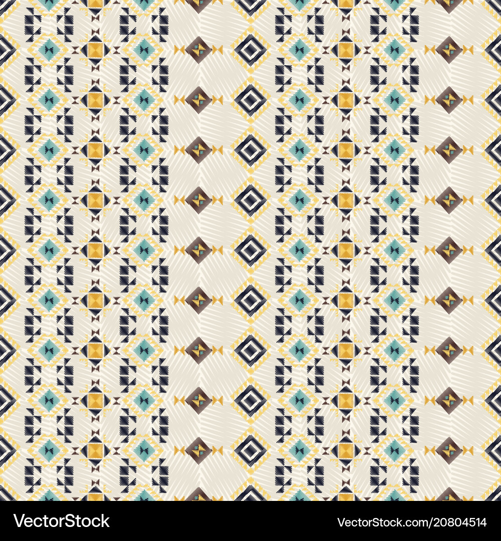Geometric ethnic seamless pattern Vector Image