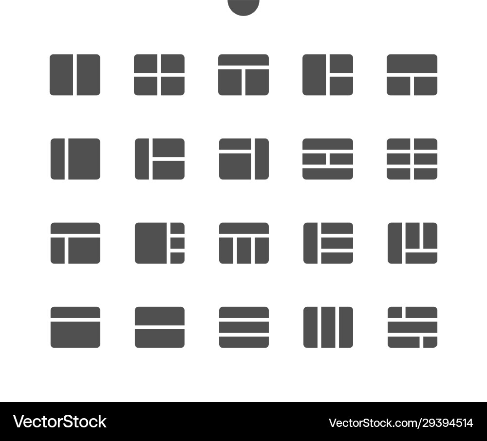 Layout v6 ui pixel perfect well-crafted Layout v6 ui pixel perfect well-crafted vector image