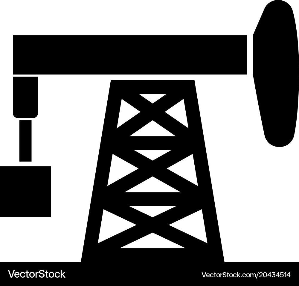 Petroleum pump icon black color flat style simple Vector Image