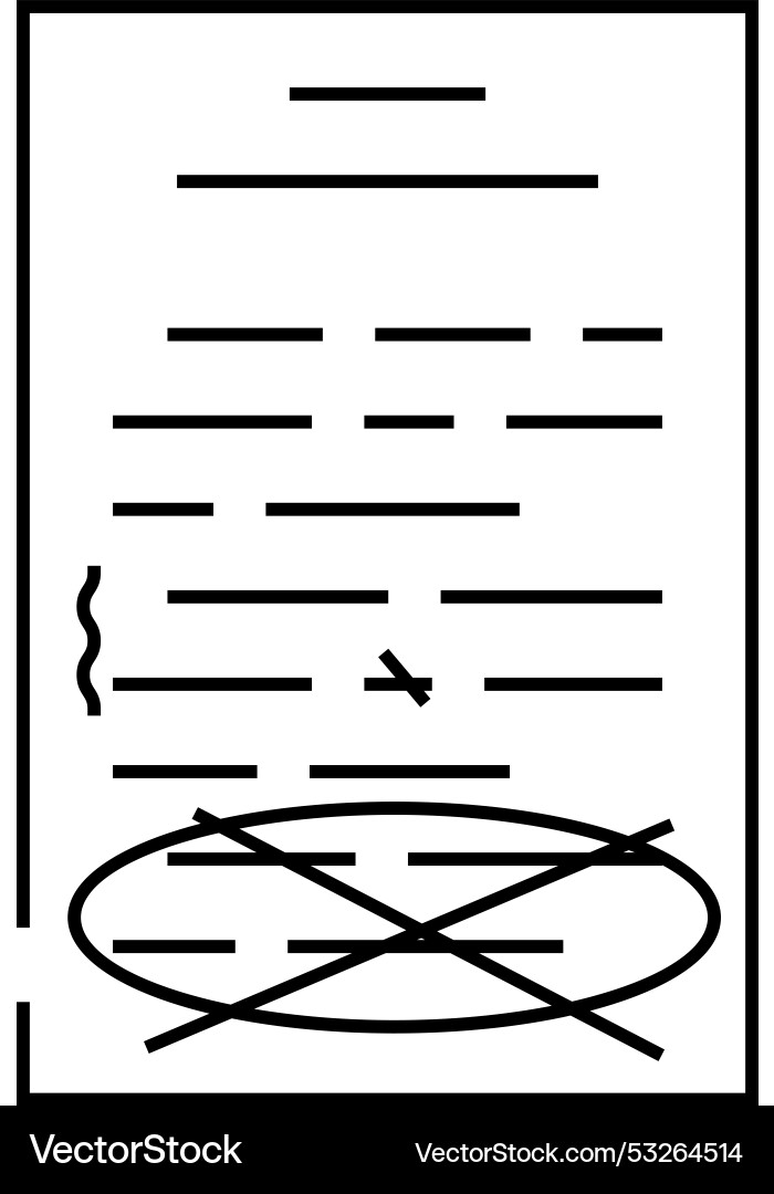 Proofreading text technical writer line icon Vector Image