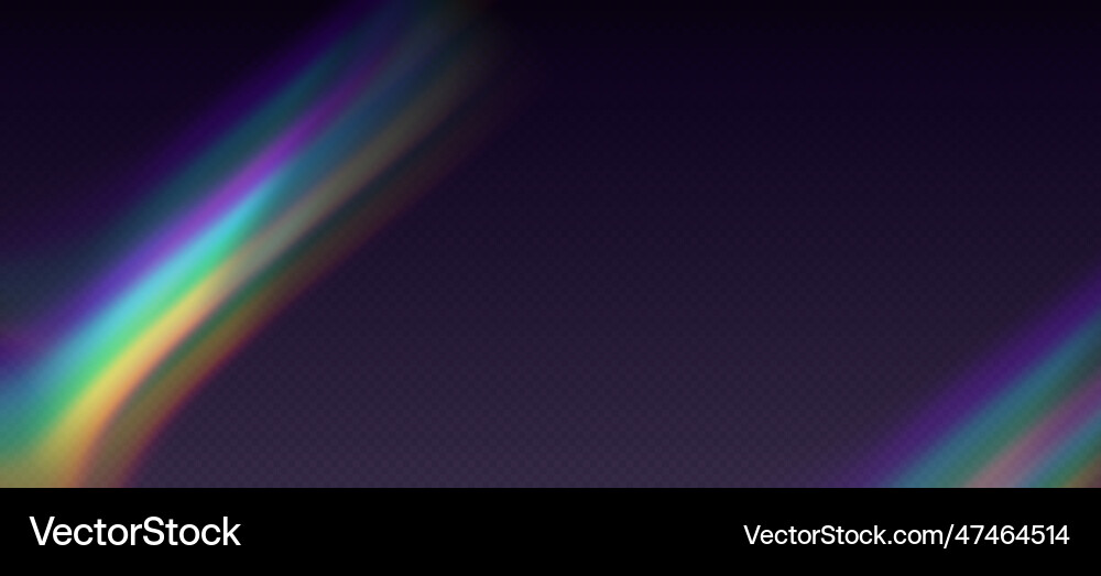 Rainbow refraction overlay prism light effect – Royalty-Free Vector ...