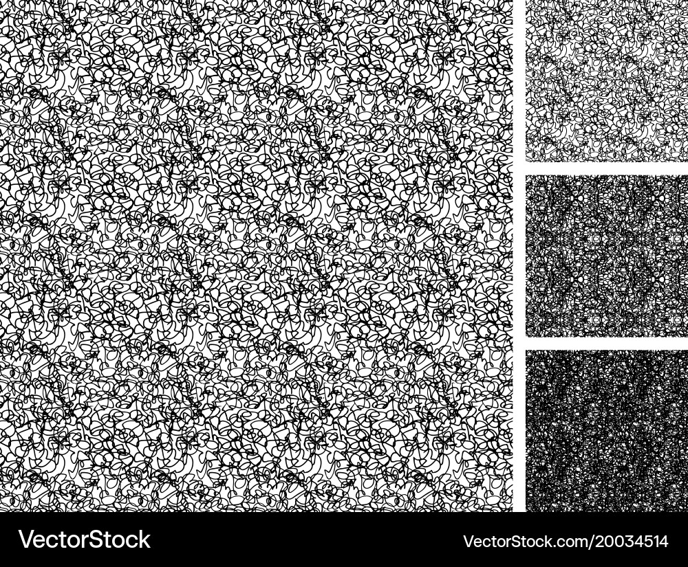 Scribble Texture - Dark Loops vector image