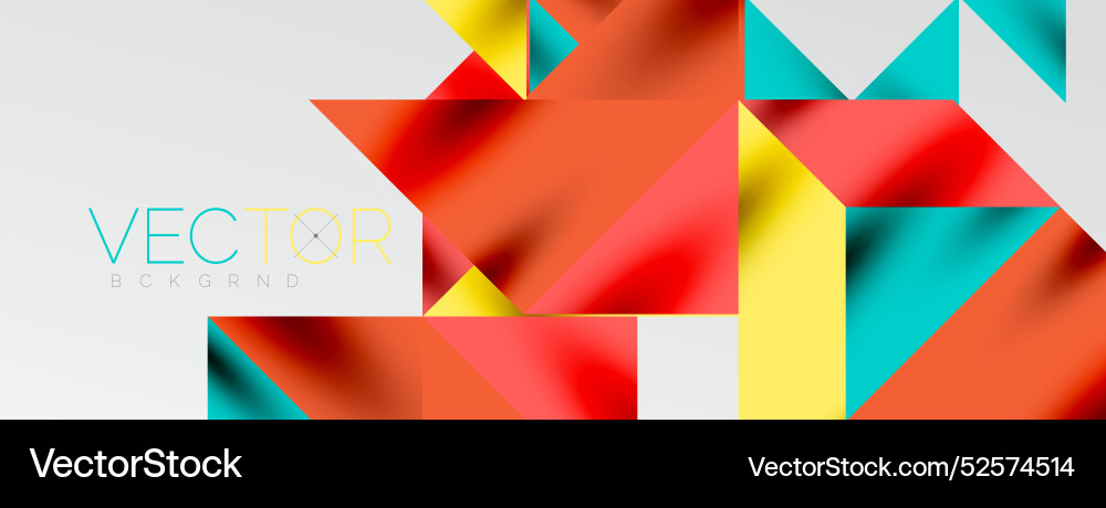 Tech minimal overlapping triangle shapes elements Vector Image