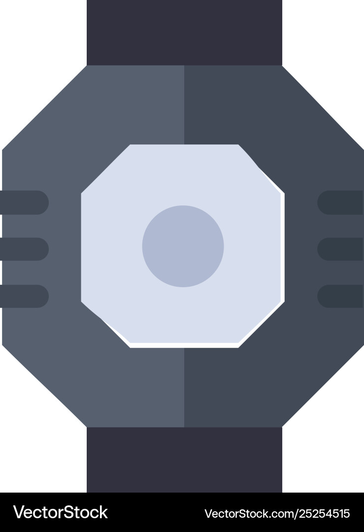 Airlock capsule component module pod flat color Airlock capsule component module pod flat color Vector Image