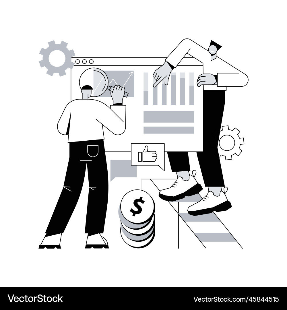 Analytics and data science abstract concept Analytics and data science abstract concept vector image