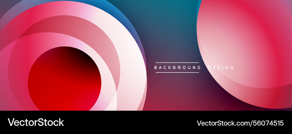 Background design with overlapping circular Vector Image