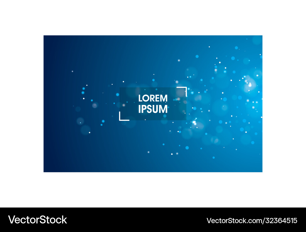 Blue abstract bokeh background Blue abstract bokeh background vector image