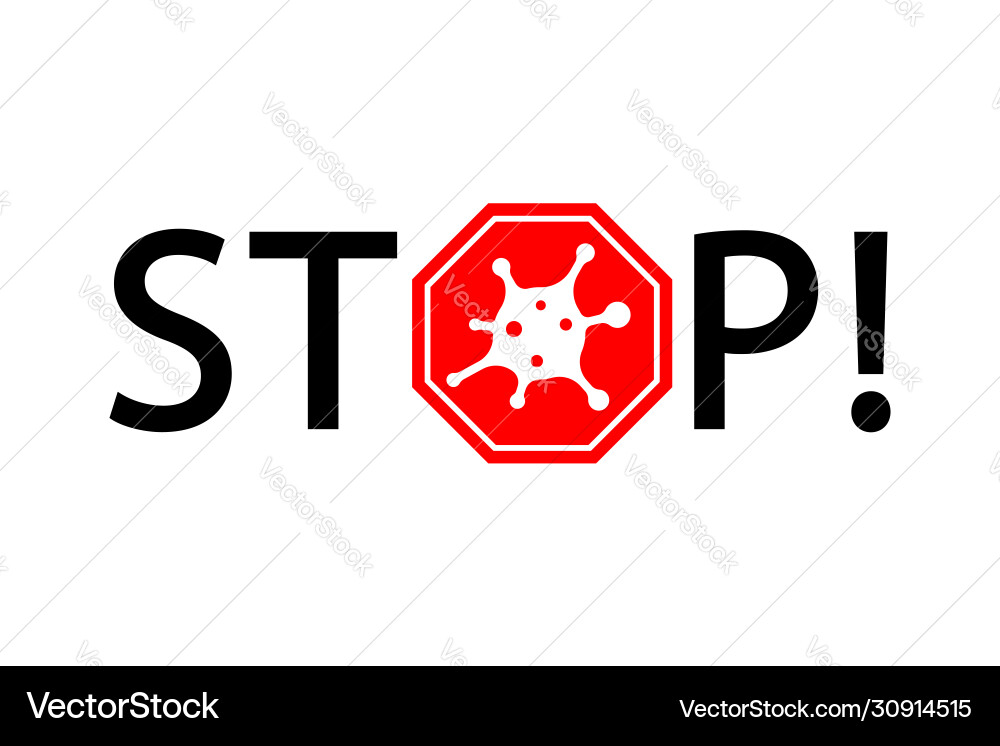 Coronavirus 2019-ncov corona Virus-Symbol rotes Zeichen Coronavirus 2019-ncov corona Virus-Symbol rotes Zeichen vektorbild