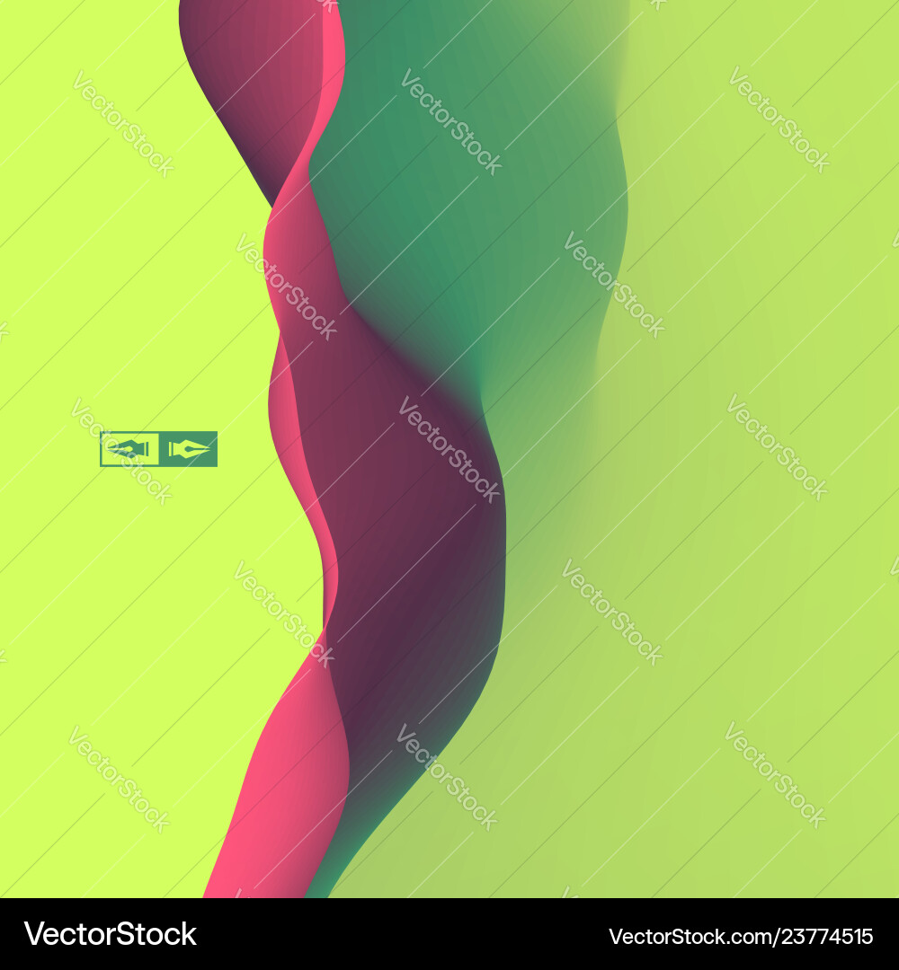Dynamic Abstract Flow Background vector image