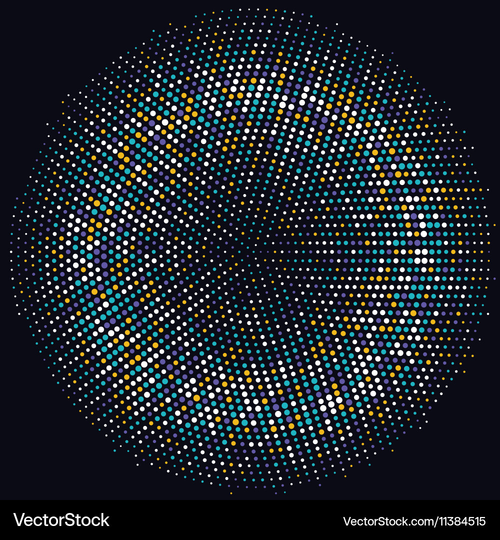 Dynamic Dot Pattern vector image