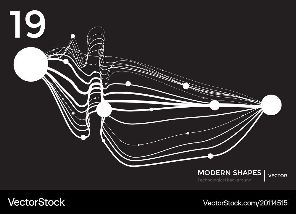 Dynamic Technological Background Vector Image