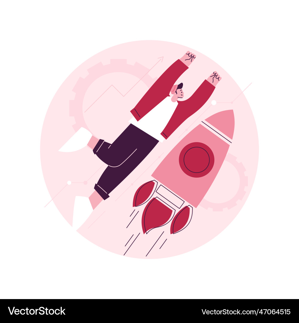 Startup accelerator abstract concept Startup accelerator abstract concept Vector Image