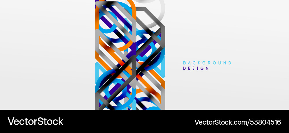 Abstract background - colorful geometric shapes Vector Image