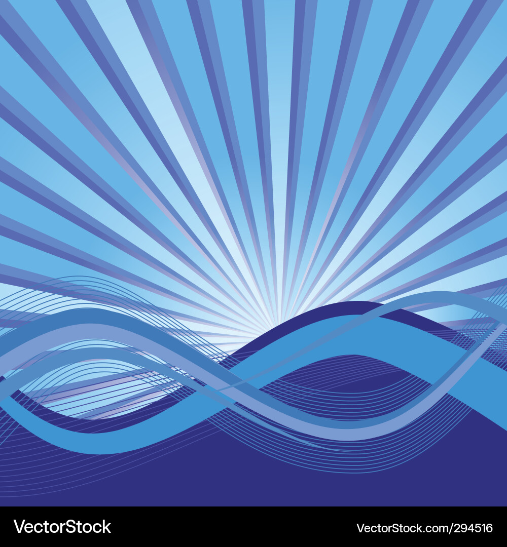 Abstract background with waves vector image
