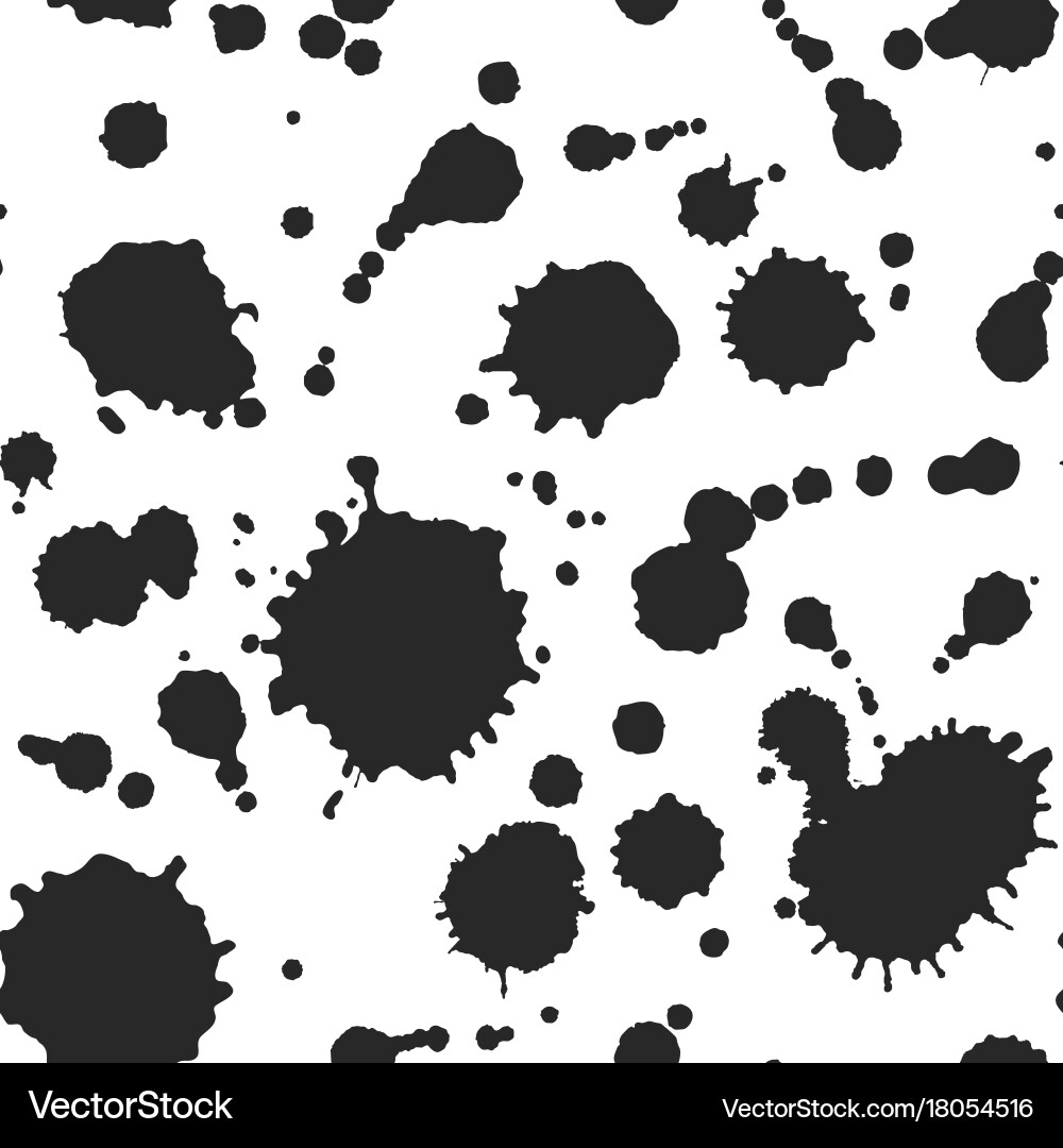 Abstract ink blots pattern Vector Image