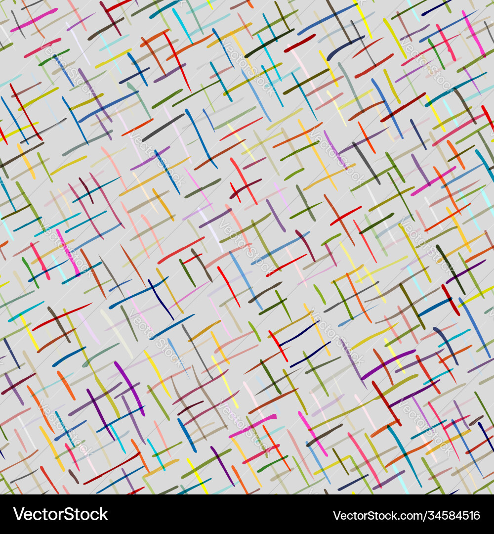 Abstract strokes seamless pattern for your design vector image