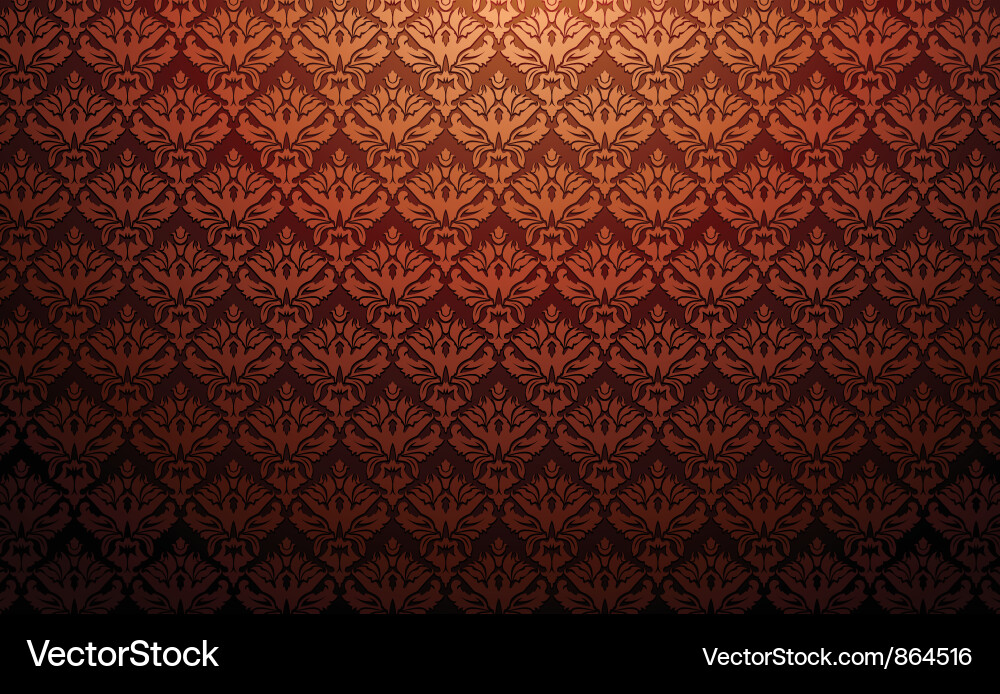 Damask web banner vector image