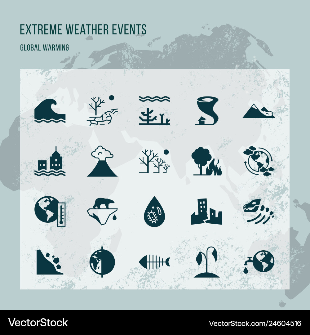 Different variants of environmental icons Different variants of environmental icons vector image