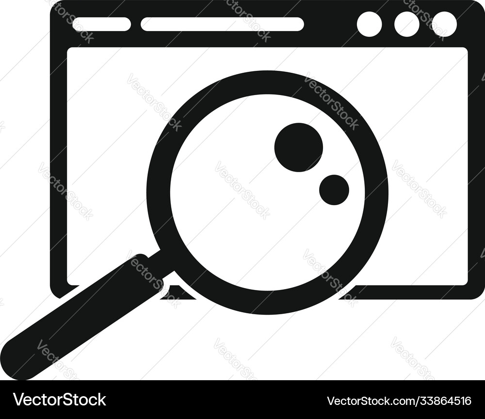 Discovery web browser icon simple style Discovery web browser icon simple style vector image