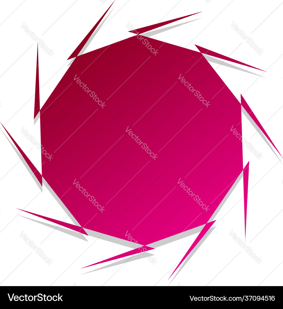 Edgy random abstract geometric shape element Edgy random abstract geometric shape element vector image
