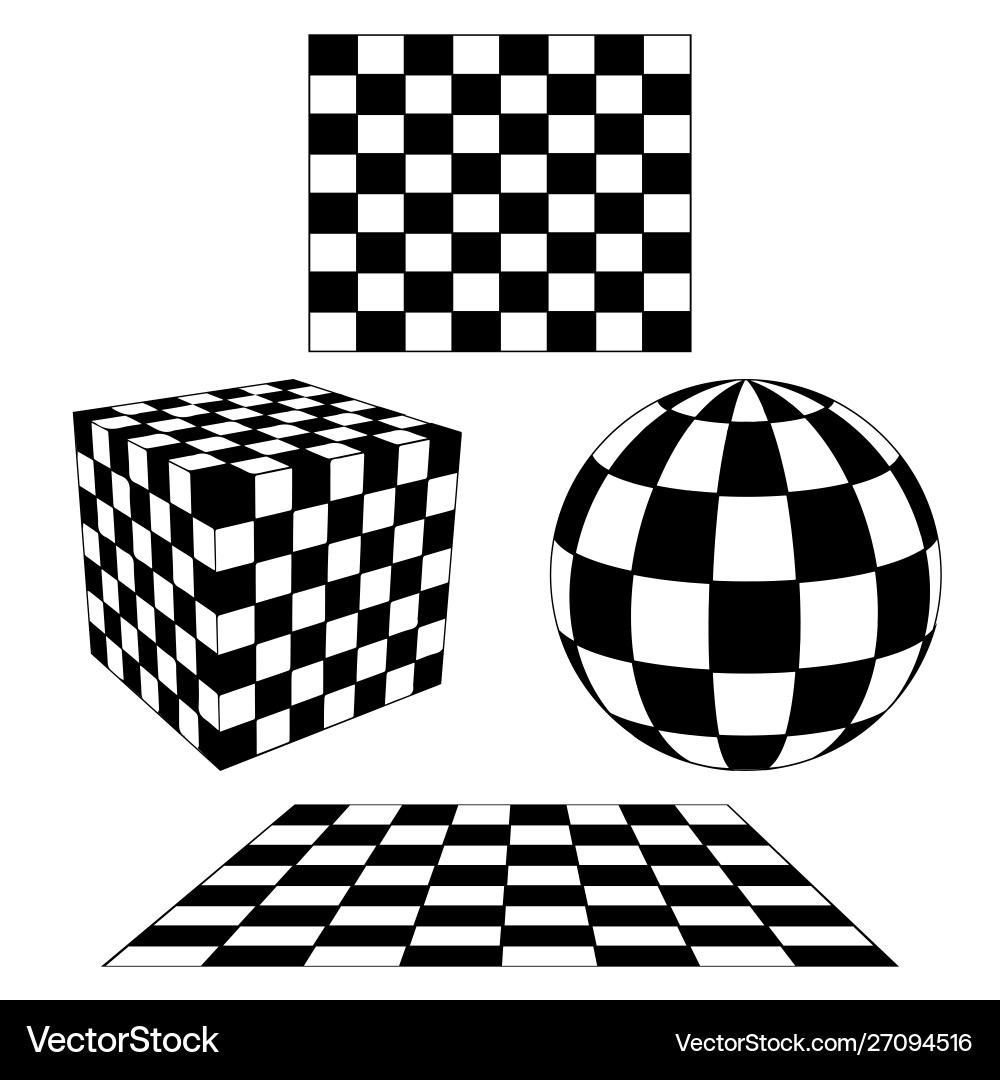 Geometry checkered pattern Geometry checkered pattern Vector Image