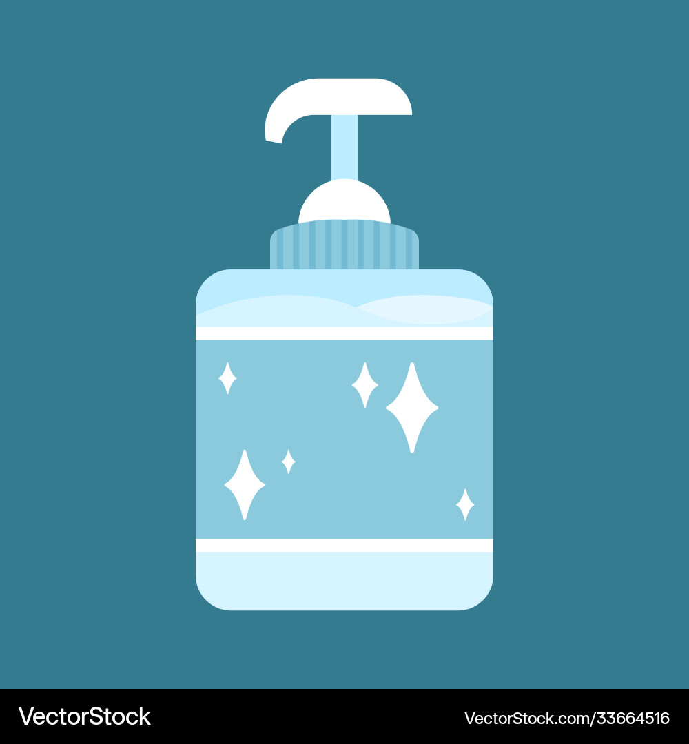 Hand sanitizer design object medical objects Vector Image
