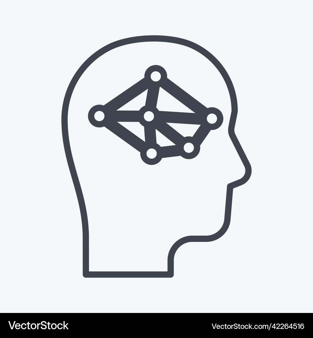 Icon logic suitable for programming symbol line Icon logic suitable for programming symbol line vector image